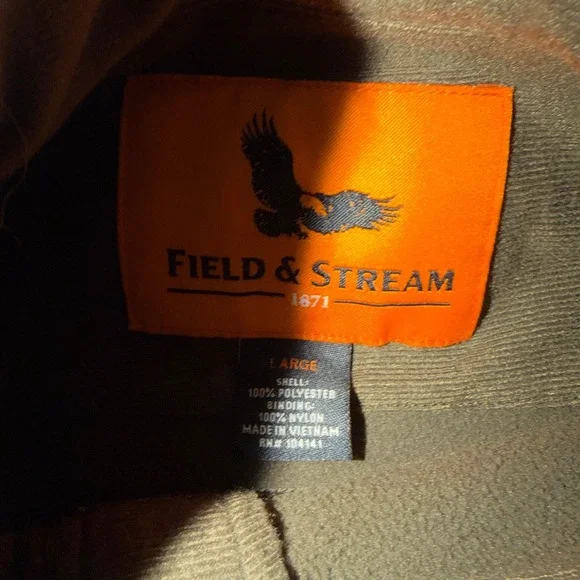 Field & Stream Realtree Camo Softshell Jacket Mens L Zip Hydro No Scent Hunting